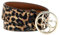 GUESS W4GZ22WG750 Damen-Gürtel aus Veloursleder mit Logo, Schnalle, Tier, S