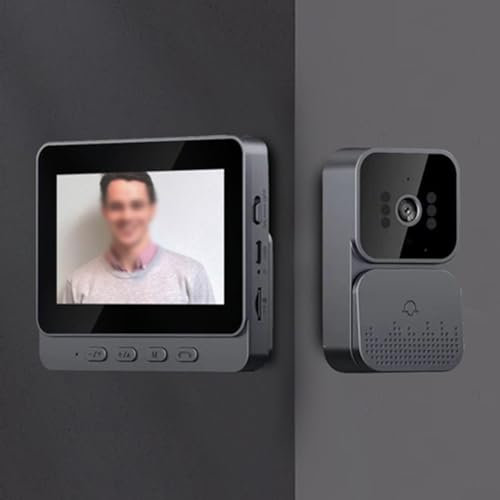 FACULX Doorbell Camera Wireless, Doorbell Camera with Monitor, Video Intercom with 4.3 Screen Video Doorbell Phone Security Camera Door Bell Intercom