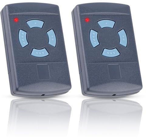 2 Piezas Mando Garaje Universal, Mando Puerta Garaje Mando 868mhz Mandos Puertas Automaticas Copiadora de Llaves Clonación de Plástico Inalámbrico Control Remoto Mando a Distancia del Llavero