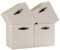 FABINADO Storage Cubes Boxes for Kallax, 33x38x33 cm Fabric Storage Baskets Shelf/Closet/Wardrobe, Candlelit Beige, 4 Pack