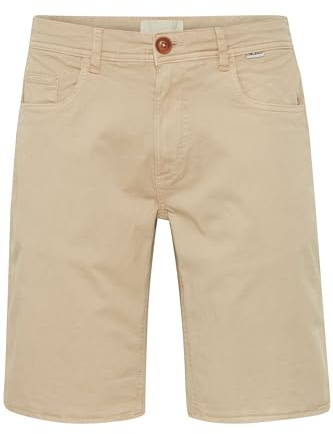 Blend Herren Chinoshorts Shorts Kurze Hose mit Eingrifftaschen Gürtelschlaufen Baumwollmischung leicht elastisch Regular fit, Größe:XL, Farbe:Crockery (161104)