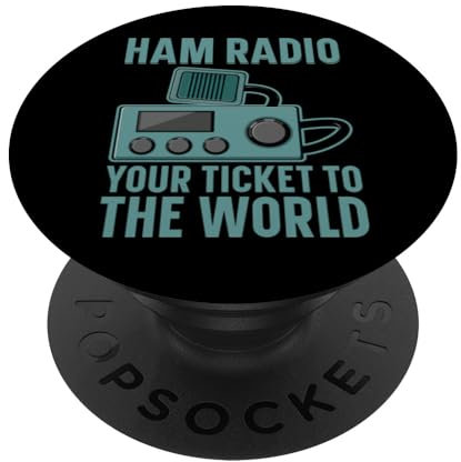 Ham Radio Dein Ticket zur Welt Amateurfunk Ham Radio PopSockets mit austauschbarem PopGrip