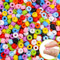 AUREHEN 300PCs Silicone Pony Beads 6 * 9mm Silicone Kandi Beads for Bracelet Making, Mixed Colors Soft Focal Bead for Hair Braiding, Pens, DIY Crafts, Key Chains Decor(禁止刷单)