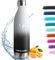 Edelstahl Trinkflasche, 1L Thermosflasche, BPA-Frei, Trinkflasche Sport, Auslaufsicher Wasserflasche, Trinkflasche Kohlensäure Geeignet, Edelstahl Flasche, Thermoskanne für Fitness, Fahrrad, Camping