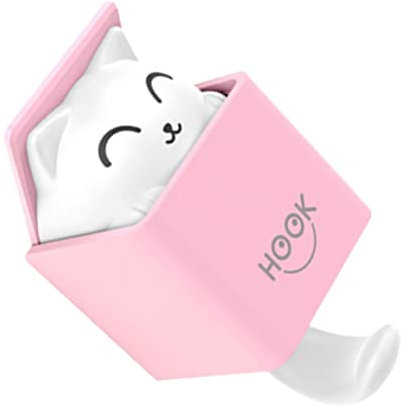 CHILDWEET 1stk Haken Stift Käfig Katze Plüsch Katzenaufkleber Gestell Rosa