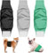 Dalephoric 3 Stück Hundewindeln für Rüden, Rüdenwindel, Wiederverwendbare Hundewindeln, Windeln für Männliche Hunde, Windeln für Hunde, Hochsaugfähige, Waschbar (Schwarz, Grün, Grau, Größe L)