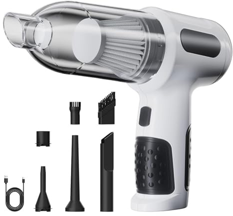 Aspirateur portable pour voiture | Machine de nettoyage de voiture | Aspirateur maison et voiture pour propriétaires de maison, lit, canapé, tapis, camion, berline, SUV, salon, chambre à coucher