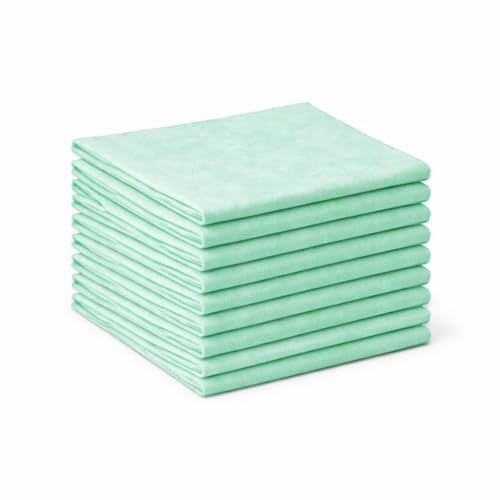 Bayli 20 Stück Allzwecktücher 38x38 cm Grün – Vliestücher 110 g/m² saugstark & reißfest – Putztücher Reinigungstücher für Küche, Haushalt & Gastronomie