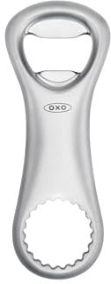 OXO Flaschenöffner aus Stahldruckguss, Silber