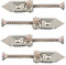 Hammer in Metal PLASTERBOARD Cavity Wall Fixing Plugs Including Screws RAWLPLUG (10pcs)