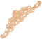 Décoratifs en Bois Longs sculptés Onlay Applique Meubles Coins Ornement Home Door Bed Decor (30 x 8 cm)