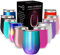 CHILLOUT LIFE 12 oz Stainless Steel Tumbler with Lid - Wine Tumbler Double Wall Vacuum Insulated Travel Tumbler Cup for Coffee, Wine, Cocktails, Ice Cream