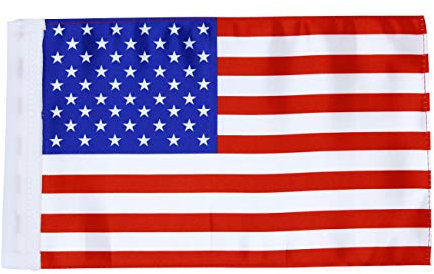 Motorrad-Flagge, 15,2 x 22,9 cm, amerikanische Motorradflagge, 15,2 x 22,9 cm, Ersatz-Motorrad-US-Flagge, doppelseitiges Nähen, UV-beschichtet, Mini-Flagge