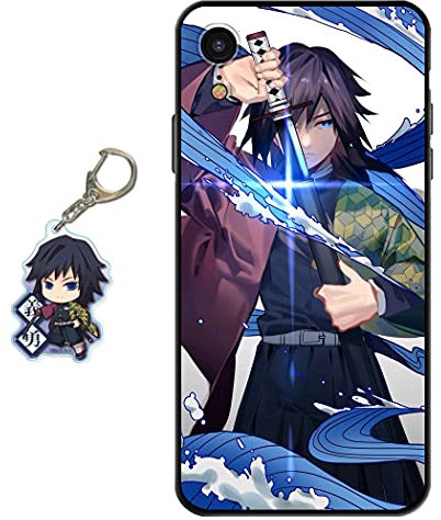 Hülle für iPhone XR Anime Handyhülle [Mit Schlüsselbund] Cartoons Silikon Sanft Bumper Case Hülle für iPhone XR