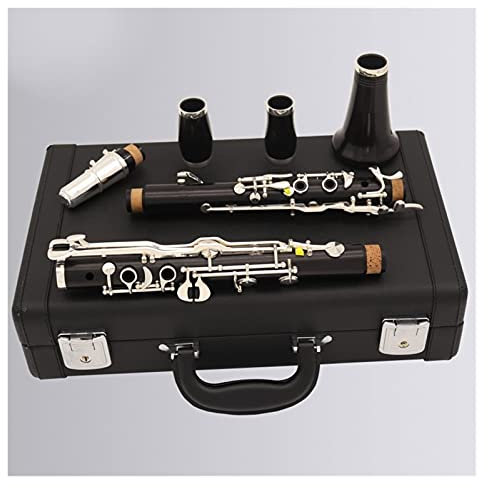 Klarinetten Set Professionelle Ebenholzklarinette Deutsch G Tone 18 Keys Holzwind Instrument Standard Klarinette (Color : 01)