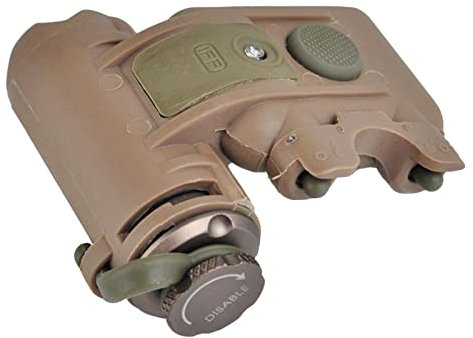 Helm IR Licht Weiß Rot LED Signalleuchten Gaming Helm Survival Signal Taschenlampe Geeignet für Die Meisten, Braun