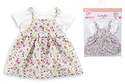 Corolle 9000141160 - Mon Grand Poupon Kleid Blumengarten, für alle 36cm Babypuppen, ab 2 Jahren