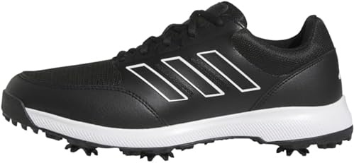 adidas Zapatos de Golf Tech Response 3.0 para Hombre, Core Negro/Calzado Blanco, 42 EU