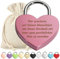 Herz Liebes-Schloss Bügelschloss Vorhängeschloss Pink Gravur mit Schlüssel - Wunschtext - Metall eloxiert - Geschenkbeutel - Geschenk Liebesgeschenk Valentinstag Jahrestag - Paar Ehepaar