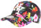 Casquette NY Rouge et Noire Fleurs Tropicales Baseball Sunset - Taille: Taille Unique - Couleur: Noir - Mixte