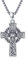 MEDWISE Keltisches Halskette 925 Sterling Silber Wikinger Wolf Kette Keltisches Kreuz Anhänger Vintage Kreuz Anhänger Amulett Schmuck für Herren Damen Jungen Männer