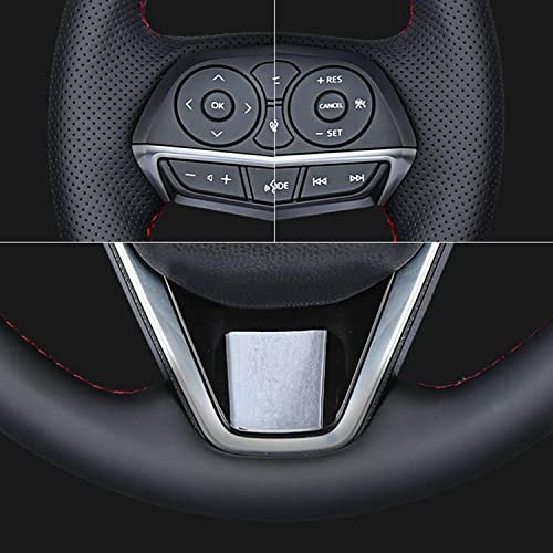 Schwarzer Carbonfaser-Leder-Lenkradbezug, für VW Golf 6 Mk6 VW Polo Sagitar Bora Santana Jetta MK5