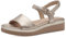 TAMARIS Femme 8-88708-42 Sandale compensée, Or, 39 EU Large
