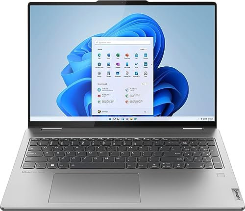 Lenovo Yoga 7 16 WUXGA 2 in 1 Touch Screen Laptop, AMD Ryzen 5 7535U 2.9GHz 6-core, 8GB Memory 256 GB SSD, AMD Radeon 660M Graphics, Backlit KB, Fingerprint, WiFi 6E, Win11, Arctic Grey, W/GaLiMu