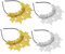 minkissy 4Pcs new year headband hair accessories christmas wreath headphone accessories new years eve party supplies glitter 2023 headband 2022 new years headband latte art Party Props