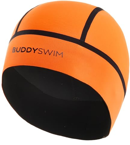 BUDDYSWIM Bonnet de Natation en néoprène sans Fermeture pour la Natation en Eau Libre. Bonnet de Bain Isolant du Froid, plongée, plongée sous-Marine, Surf et travaux Aquatiques.