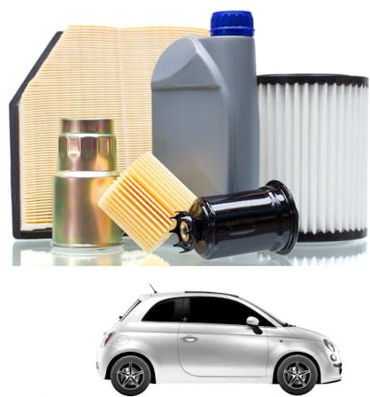 Tagliando per FIAT 500 1.3 D Multijet 55 kw - 3 Lt di olio + 3 Filtri anno 2007<>2023