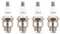 Haishine Candela di accensione RJ19LM per Champion T10 moto per 96112 796112S 796112 4 tempi, ricambio E3121-C5-0041