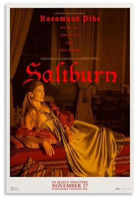Saltburn Filmposter auf Leinwand, Wandkunst, Wohnzimmer, Poster, Schlafzimmer, 60 x 90 cm