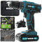 MYLEK Cordless Drill 18V, 1300 mAh Li-Ion Driver 28Nm, 1 Hour Quick Charge, 2 Speed, LED Work Light, Carry Case with Accessory Kit, Variable Speed with MYLEK 4ORCE Accessory Kit (50 Piece)
