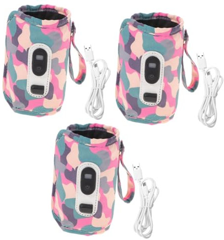 ifundom 3pezzi Copertura Scaldabiberon Portatile Per Riscalda Bottiglie Latte Design e Facile Usare Per Attività All e Shopping