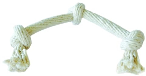 EQuest Hundespielzeug Spirit - Spieltau mit 3 Knoten, Natur - M