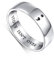 HOOHWE Inspirational Jewelry S925 Sterling Silber Meine Geschichte ist noch nicht vorbei; Semikolon Ring für Männer Frauen oder Unisex Breite 6mm 57(18.1)