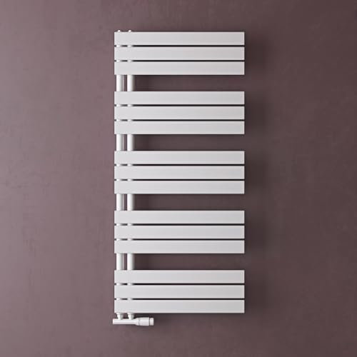 doporro Heizkörper Bad Handtuchheizkörper 131x60cm Badezimmer Badheizkörper Badheizung Handtuchtrockner Handtuchwärmer Seitenanschluss Weiß