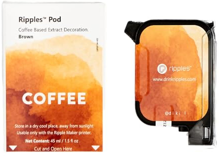 Ripples Pods - Natural Extracts Maker Machine | Plant-Based, No Artificial Colors, No Preservatives (Coffee Pod)