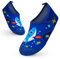 Scarpe Mare Bambino Bambina Antiscivolo Scarpette da Scoglio Ragazza Ragazzo Asciugatura Rapida Acqua da Surf Piscina Spiaggia Squalo Blu Profondo 26-27