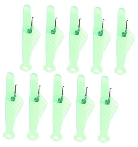 SEWACC 10st Nadeleinfädler Für Nähmaschinen Sticknadeln Kleine Nadeln Einfädeln Taschennadeln Bausätze Brotstifte Kleines Nudelholz Preisgünstige Stickmaschine Fäden Gerät Faden Abs Green
