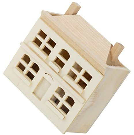 Abaodam Miniatur-Villa-Modell Nach Bausatz Im Maßstab O Holzhaus- Für Landschaftsrequisiten