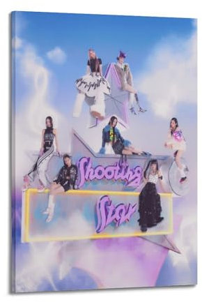 Xg Shooting Star Poster, Rapper, Musik, signiert, limitierte Poster, Albumcover, Poster, Leinwand, Wandkunst, Raum, ästhetische Poster, Musik, Klassenzimmer, Schlafzimmer, Wanddekoration, Kunst, 30 x