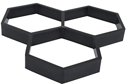 Homoyoyo Beton Gießform Für Gehwegplatten – DIY Schalungsform Für Garten - Rasen Und Terrassen – Robuste Betonpflaster-Schablone Für Individuelle Pflastersteine Und Kreative