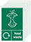 Pack of 10 Food Labels Stickers (100 x 150 mm) Waterproof Recycling Stickers for Bins for Home Office Outdoor Indoor