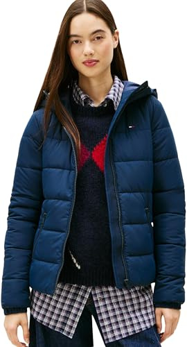 Tommy Jeans Damen Pufferjacke Hooded mit Reißverschluss