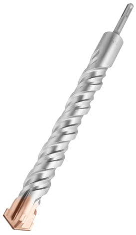 HILPATY SDS Plus Masonry Drill Bits 35 x 350mm Tungsten Carbide Cross Tip Rotary Hammer Drill bit for Masonry, Concrete, Brick Wall, Cement, Stone