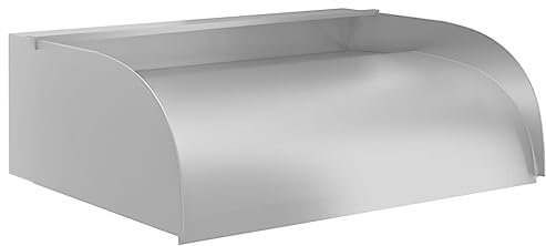 - Cascade en acier inoxydable 304 brossé mat 45 x 34 x 14 cm – Fontaine moderne pour bassin de jardin et terrasse – Robuste et facile d'entretien