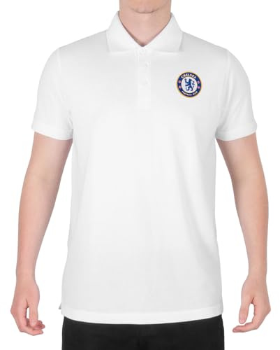Chelsea Mens Polo Shirt Crest Official Football Gift