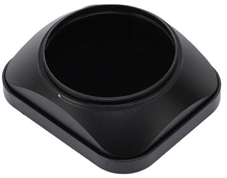 Cryfokt Quadratische Gegenlichtblende aus Aluminium für 55-mm-Objektive, Blendschutz, Landschaftsfotografie, Quadratische Gegenlichtblende aus Metall, Material aus Aluminiumlegierung (Black)